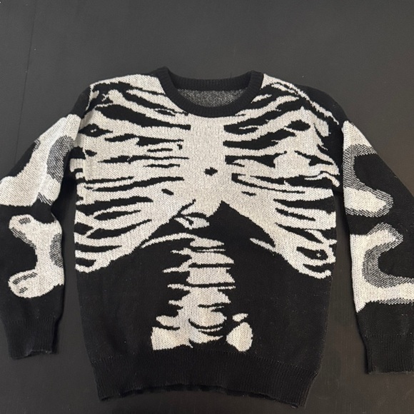 Emo Skeleton Sweater size Small - Picture 4 of 4